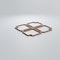 Ekena Millwork Small Englewood Decorative Fretwork Wood Wall Panels, Hickory, 11 3/8"W x 11 3/8"H x 3/8"T WALW12X12X0375EWDHI - alternate 5